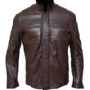 Men's Dark Brown Biker Leather Jacket