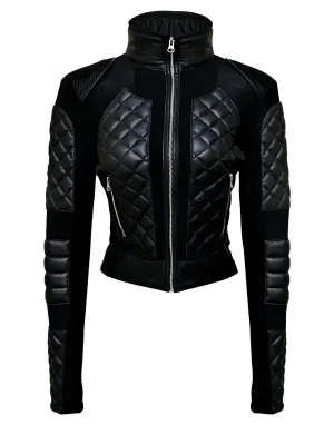 Women's Black Widow Leather Jacket