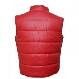 Alternative view of Mens Red Puffer Sleeveless Jacket