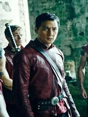 Alternative view of Daniel Wu Into The Badlands Red Coat