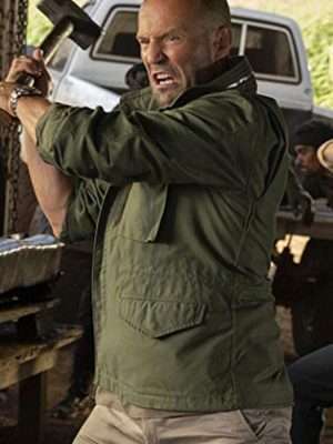 Alternative view of Jason Statham Hobbs And Shaw Green Jacket