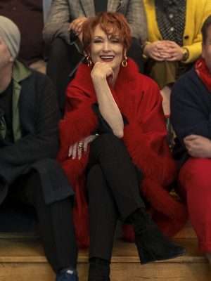 Dee Dee Allen The Prom Red Poncho