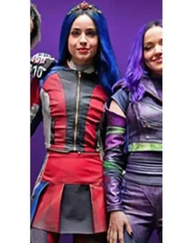Descendants 3 Evie Red Leather Jacket