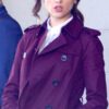 Baby Driver Eiza Gonzalez Trench Coat