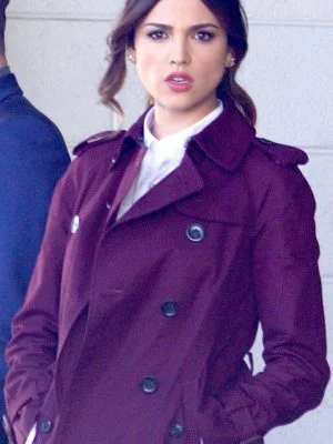 Baby Driver Eiza Gonzalez Trench Coat