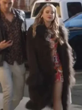 Driven to the Edge Tess Brown Fur Coat