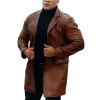 Red Notice Brown Dwayne Johnson Coat