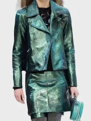 Emily In Paris Emily Cooper Metallic Jacket