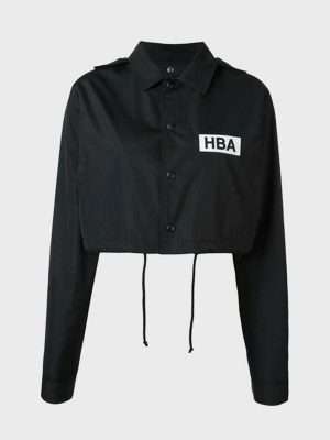 Emily In Paris Lily Collins HBA Logo Cropped Jacket