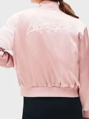 Alternative view of Emily In Paris Lily Collins Pink satin Jacket