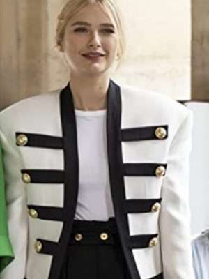 Camille Razat Emily In Paris White Blazer