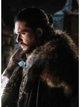 Eternals Dane Whitman Fur Trench Coat side pose