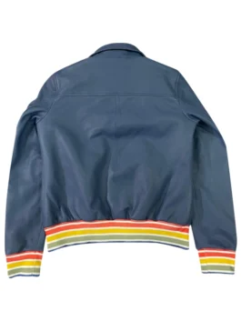 Evil Kristen Blue Leather Jacket