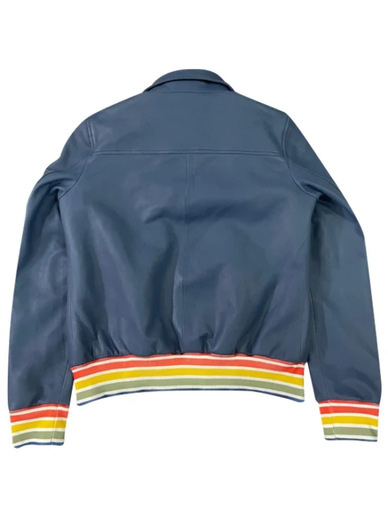 Evil Kristen Blue Leather Jacket