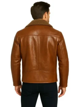 Men’s Brown Sheepskin Leather Jacket
