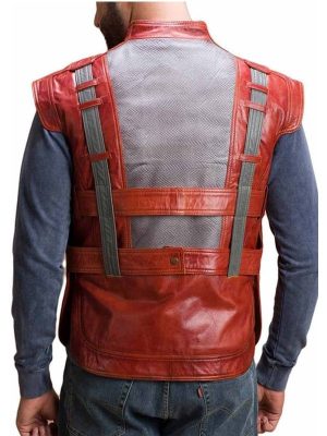 Alternative view of The Guardians Of The Galaxy Peter Quill Leather Vest
