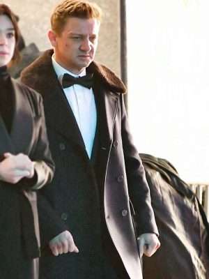 Alternative view of Jeremy Renner Hawkeye Black Coat