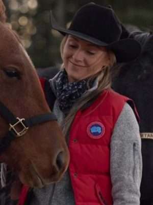 Amy Fleming Heartland Red Vest