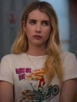 Holidate Sloane White T-shirt front