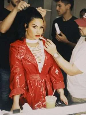 Alternative view of Demi Lovato I Love Me Song Red Coat