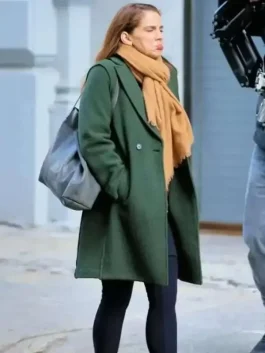 Inventing Anna Vivian Green Coat back