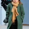 Inventing Anna Vivian Green Coat front