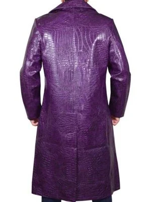 Alternative view of Joker Suicide Squad Jared Leto Purple Coat