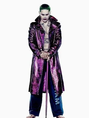 Joker Suicide Squad Jared Leto Purple Coat