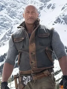 Jumanji The Next Level Classic Dwayne Johnson Leather Vest back