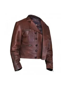 Justice League Aquaman Distressed Jacket side pose