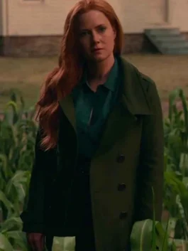 Justice League Lois Lane Green Trench Coat back