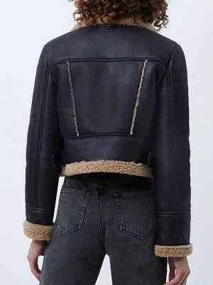 Alternative view of Heart Radio Studios Kelly Brook Leather Jacket