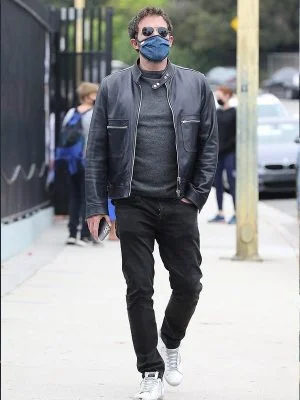Ben Affleck Biker Leather Jacket