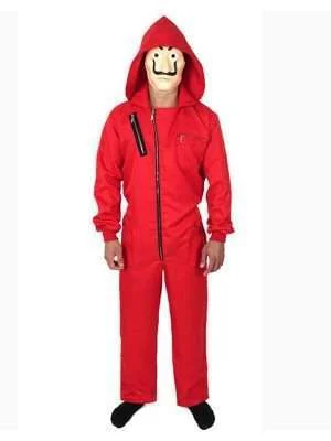 Money Heist La Casa De Papel Dali Red Jumpsuit