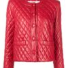 Women’s Lambskin Quilted Red Jacket