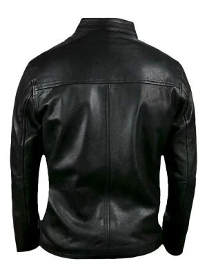 Alternative view of Le Mans Steve Mcqueen Gulf Black Leather Jacket
