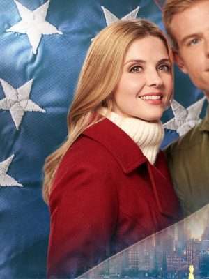 Alternative view of USS Christmas Maddie Contino Red Coat