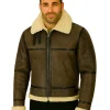 Men Shearling Leather Jacket