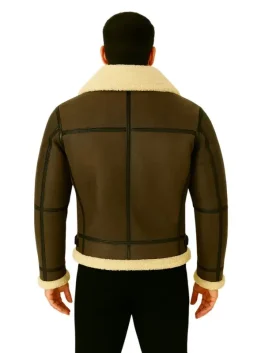 Men Shearling Leather Jacket