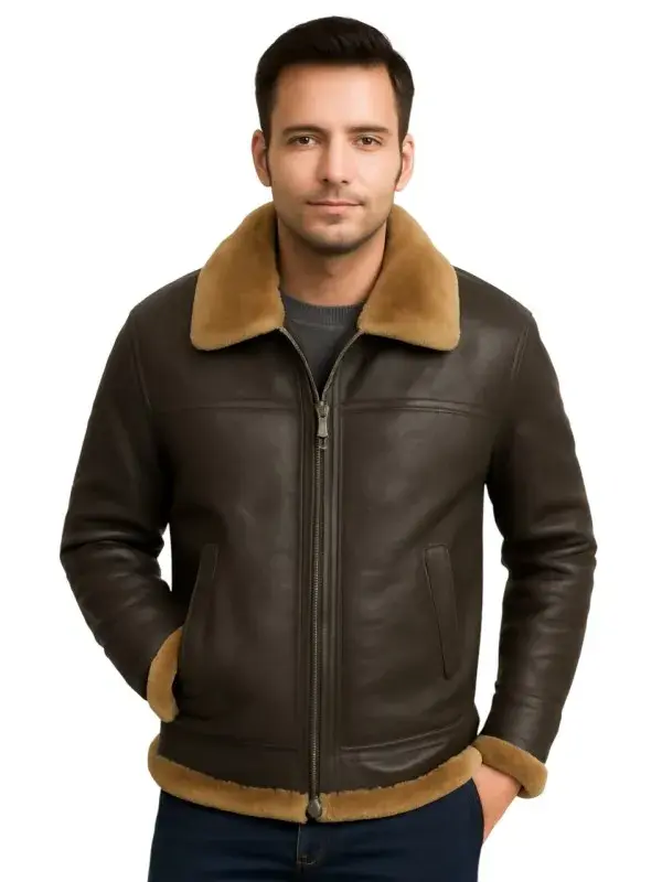 Men Brown B3 Bomber Jacket
