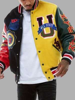 Patchwork Streetwear Bomber Jacket