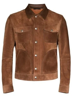 Men's Suede Brown Leather Jacket