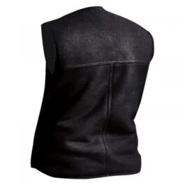 Alternative view of Men's Black Suede Leather Vest
