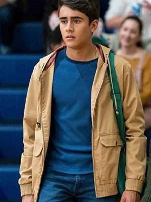 Michael Cimino Love Victor Beige Hooded Jacket