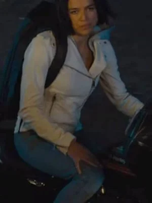 Alternative view of Fast and Furious 9 Michelle Rodriguez Leather Jacket