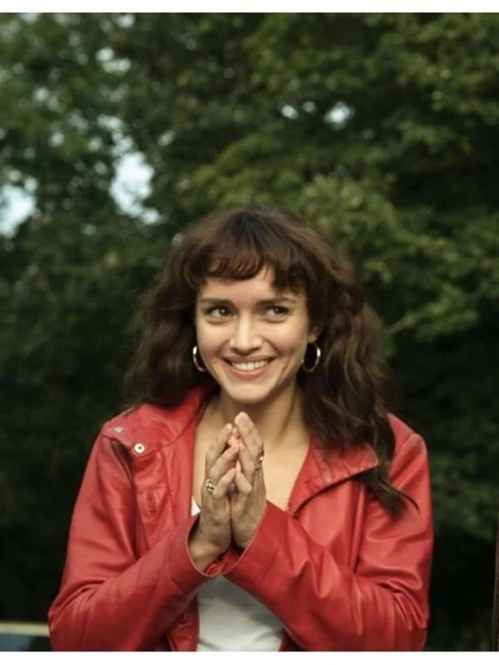 Alternative view of Olivia Cooke Pixie Leather Coat