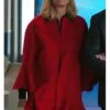 Filthy Rich Kim Cattrall Red Coat
