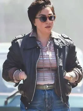 Alternative view of House of Gucci Patrizia Reggiani Black Jacket