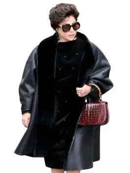 House of Gucci Patrizia Reggiani Black Coat