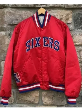 Philadelphia 76ers Sixers Bomber Jacket back